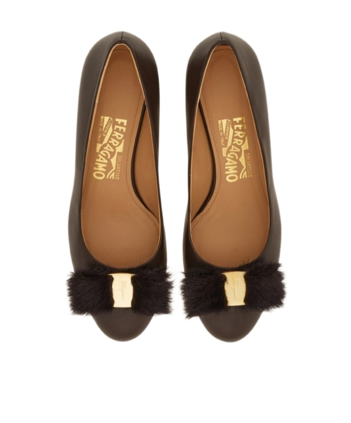 Ferragamo 30mm Vara Bow Block-heel Pumps In Black