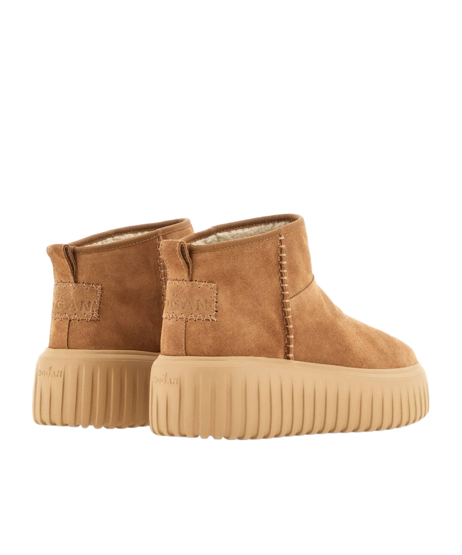 Hogan Low-top Boots Featuring H-stripes In Brown
