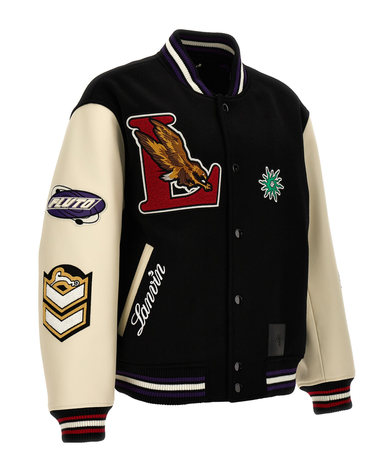 Lanvin Varsity Jacket In Black