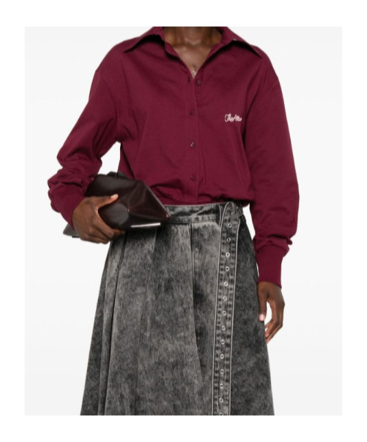 Attico Long Sleeve Shirt In Red