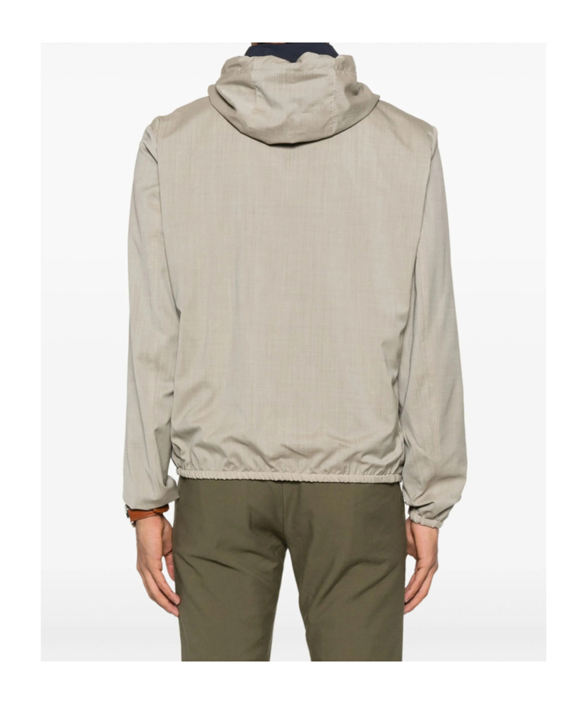 Herno Reversible Hooded Jacket In Nude