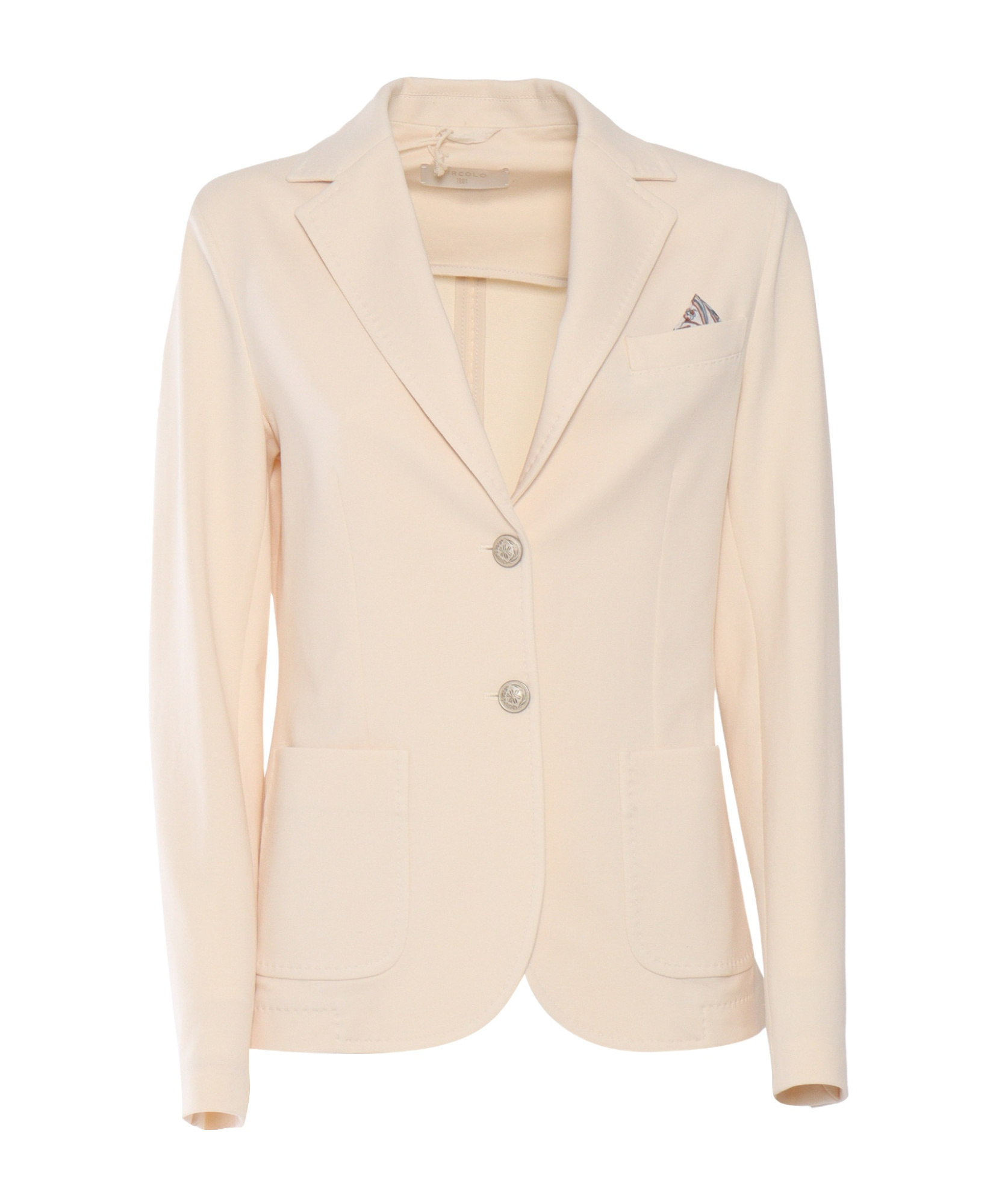 Shop Circolo 1901 Long-sleeved Suit Jacket In Nude