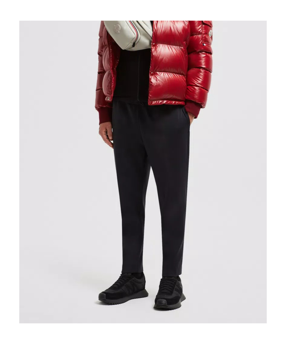 Moncler Logo-patch Drawstring Track Pants In Black