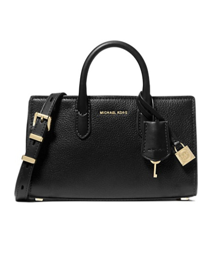 Michael Michael Kors Scarlett Extra-small Leather Crossbody Bag In Black