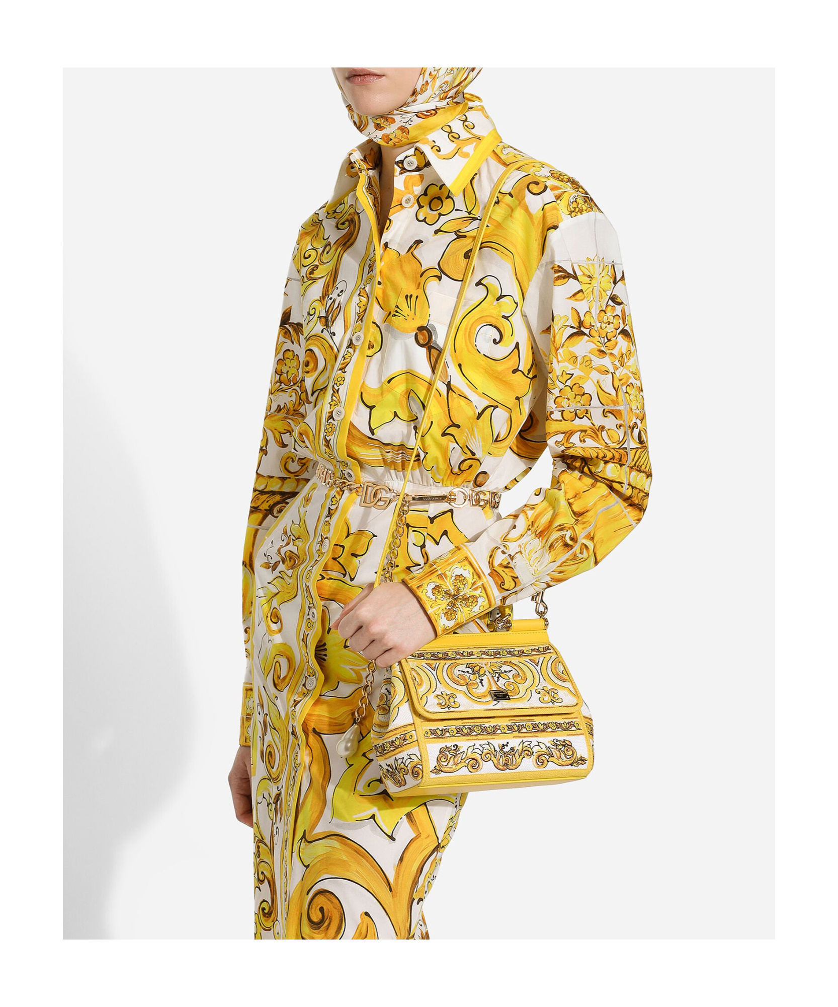 DOLCE & GABBANA NEDIUM SICILY LEATHER TOTE BAG
