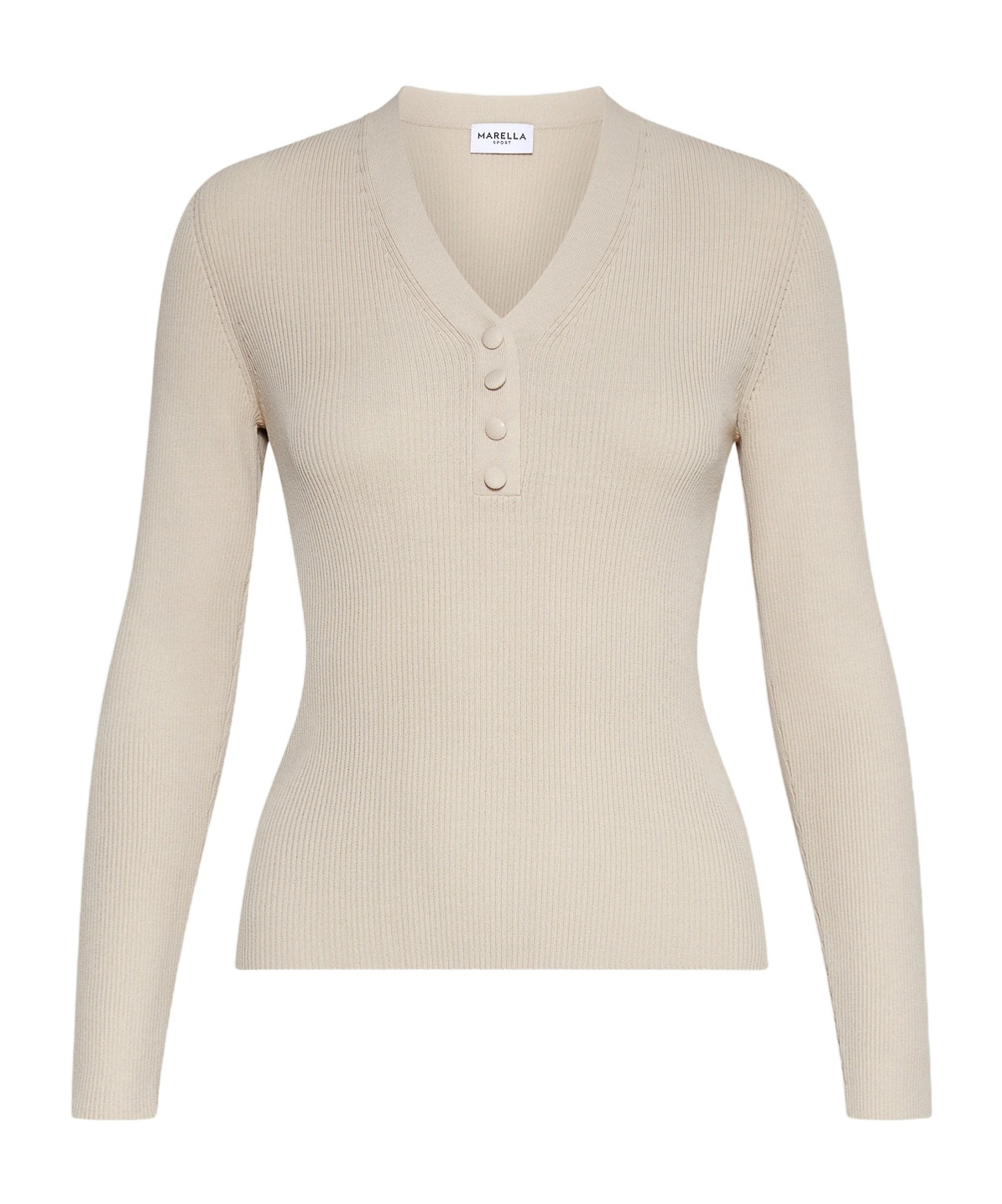 Marella Long-sleeved Sweater In Nude