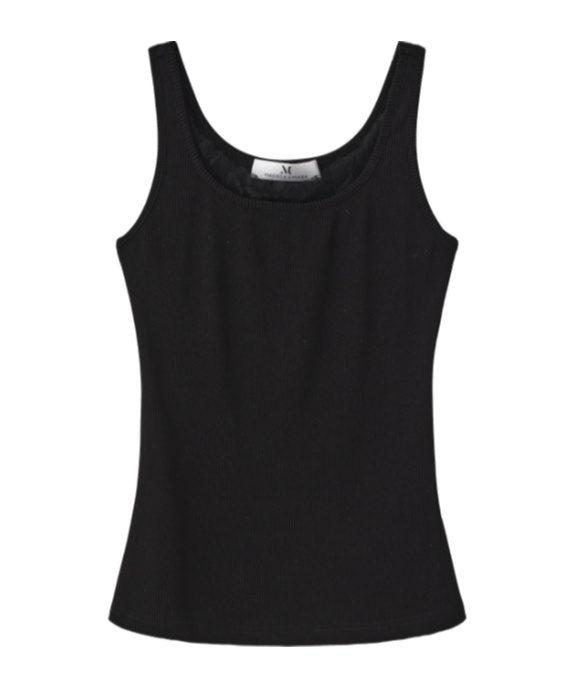 Marissa Chiara Lace Neckline Vest In Black