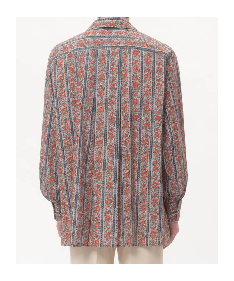 Valentino Pajama Shirt With "voyage Imaginaire" Print In Gray