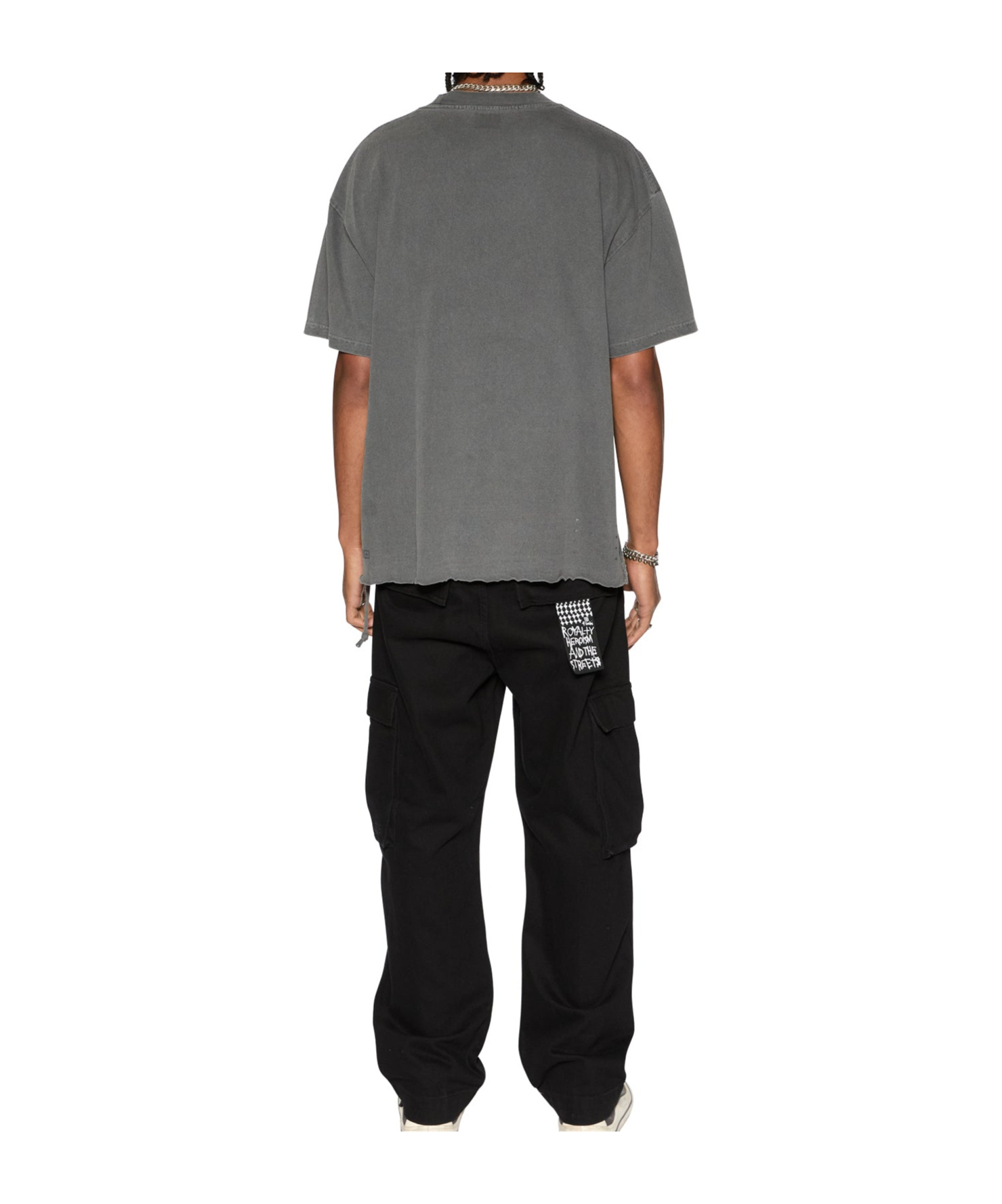 Shop Ksubi Sketch Ekcess Oversized T-shirt In Gray