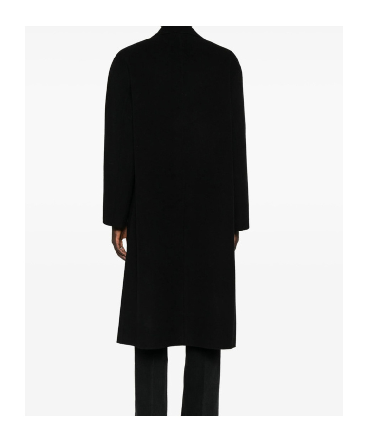 Hevo Double-breasted Coat In Black