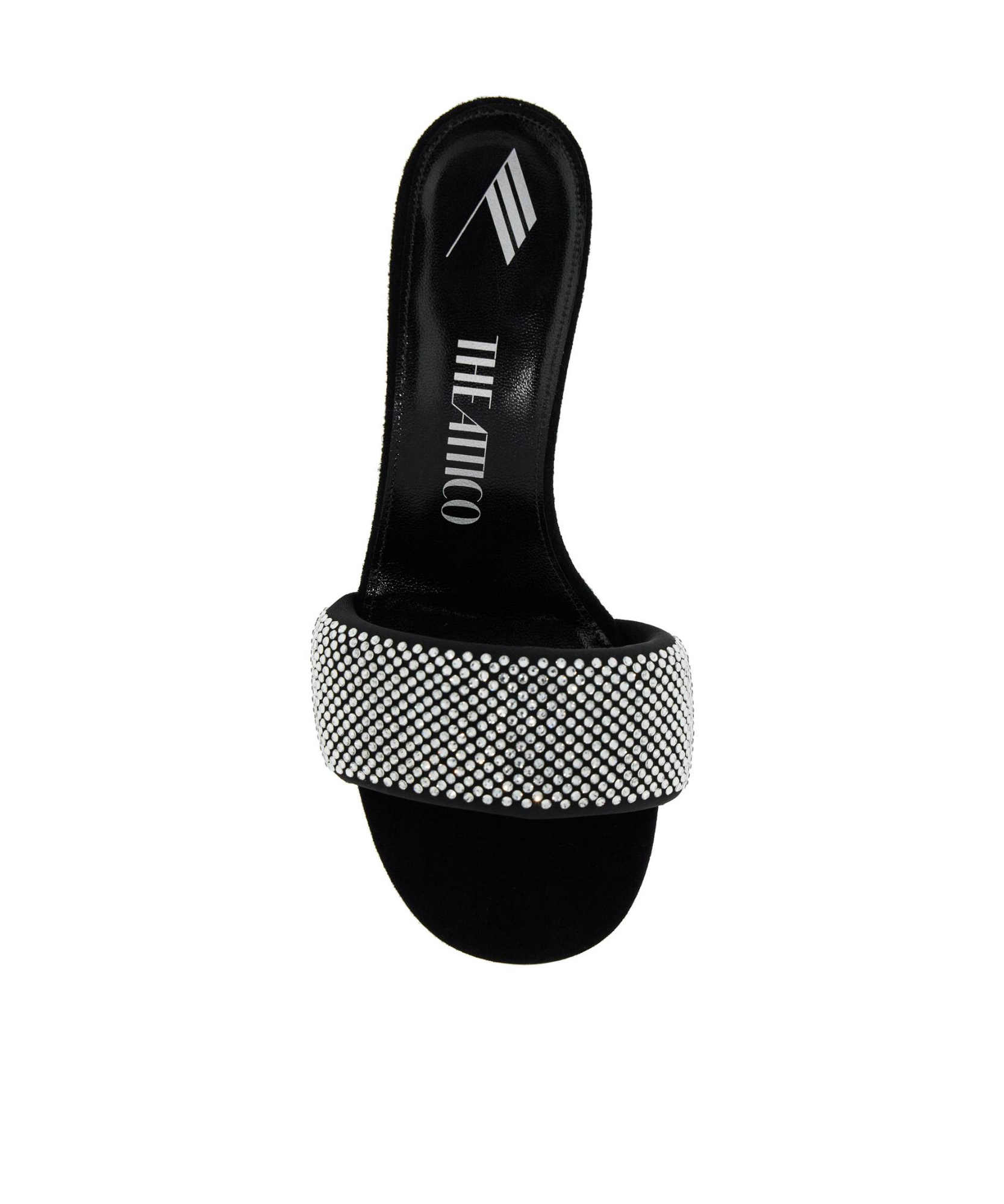 Attico The  Woman Sandals Black Size 8 Textile Fibers In Black