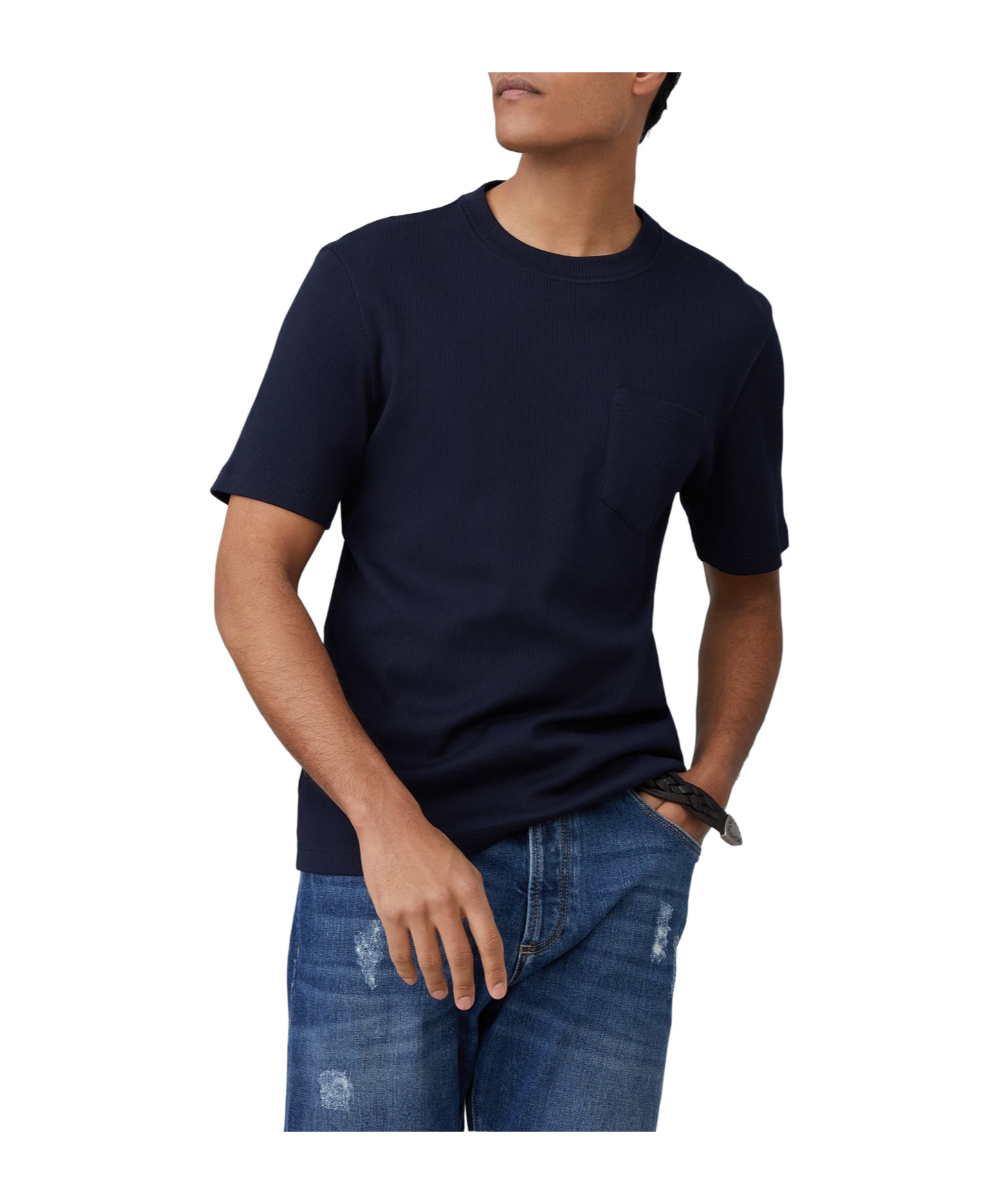 Brunello Cucinelli Short-sleeved Straight Hem T-shirt In Black