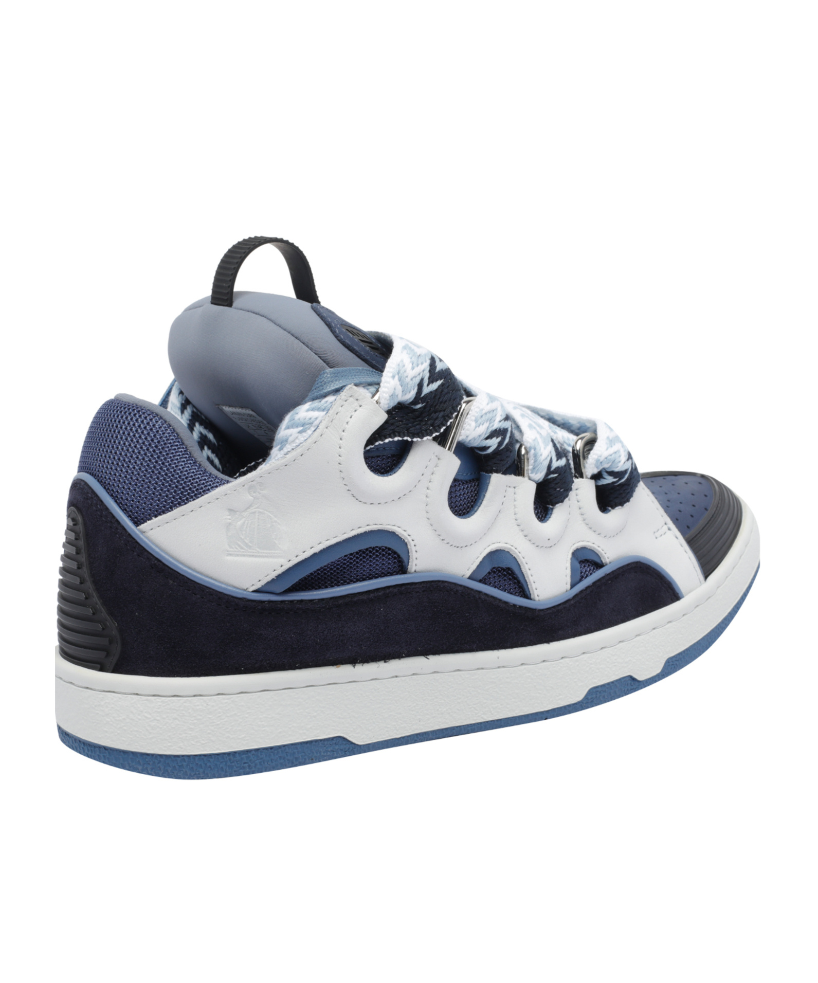 Lanvin Chunky Sole Sneakers Featuring Contrast Panels In White