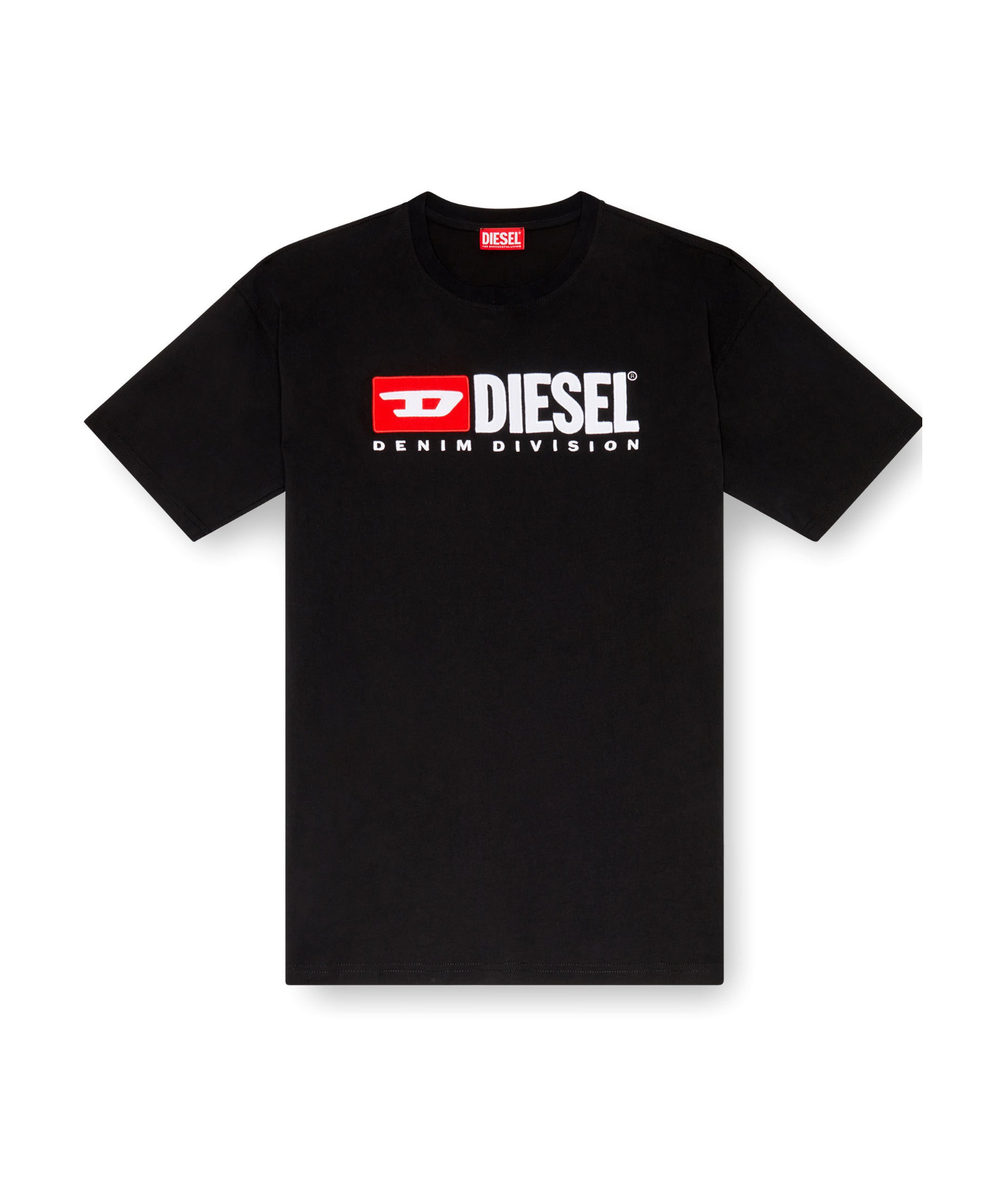 Diesel T-shirt With Splashed-effect Logo In Black