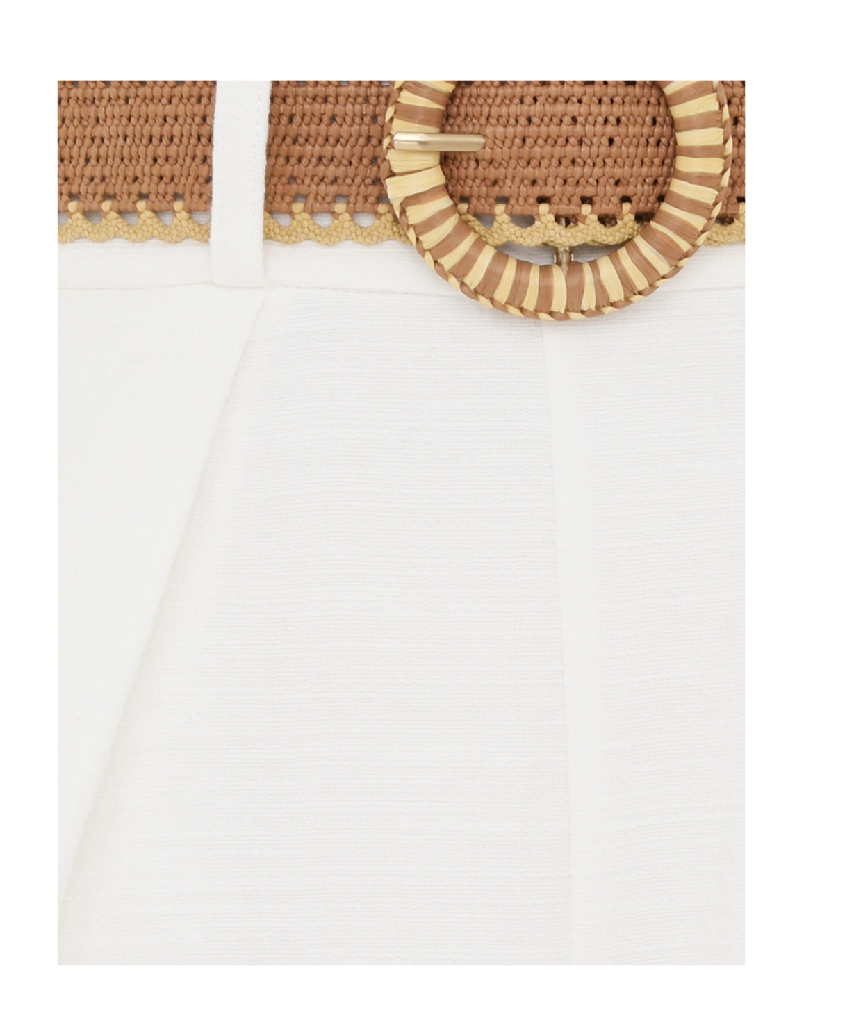 Shop Zimmermann Pleated Shorts In White