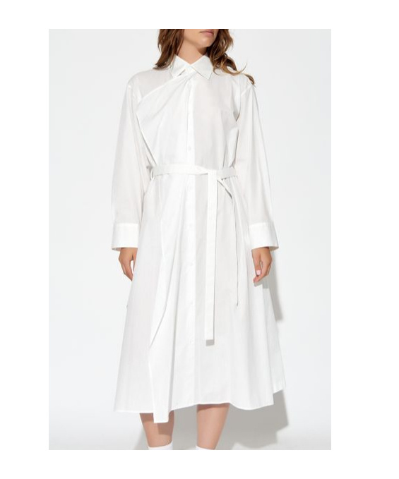 Yohji Yamamoto Cross-over Dress In White