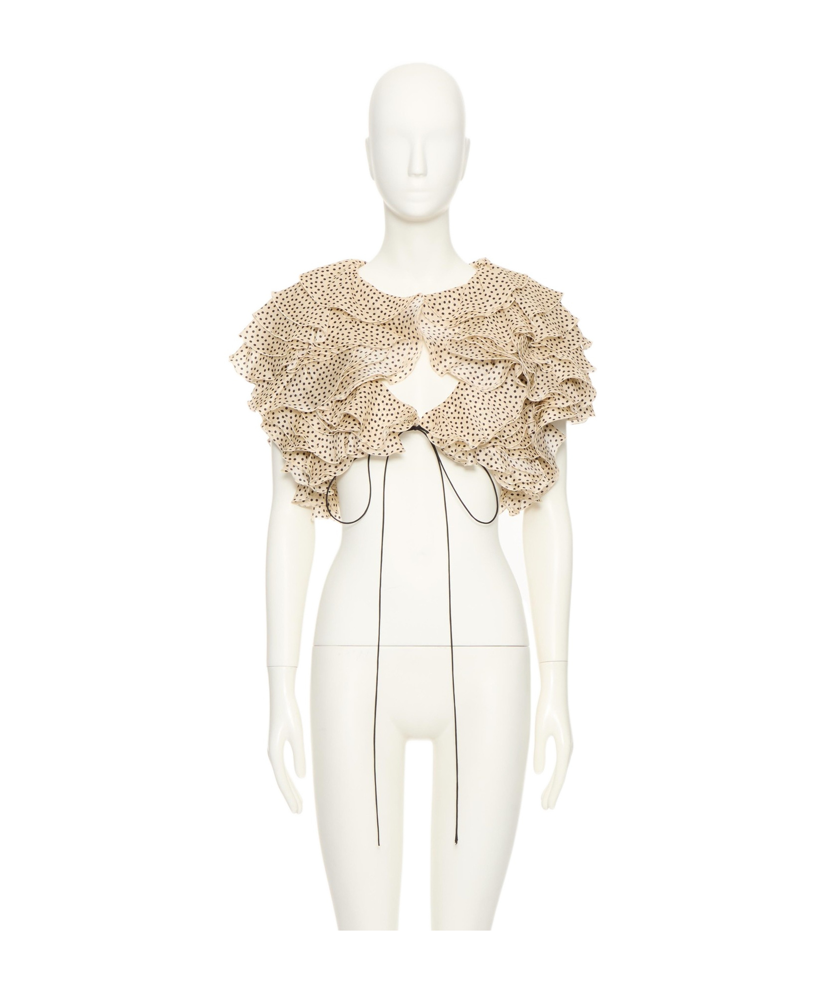 Valentino Printed Blouse In Birch/black