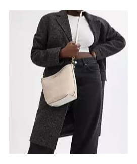 Coach City's Iconic Canvas Shoulder Bag In Nude