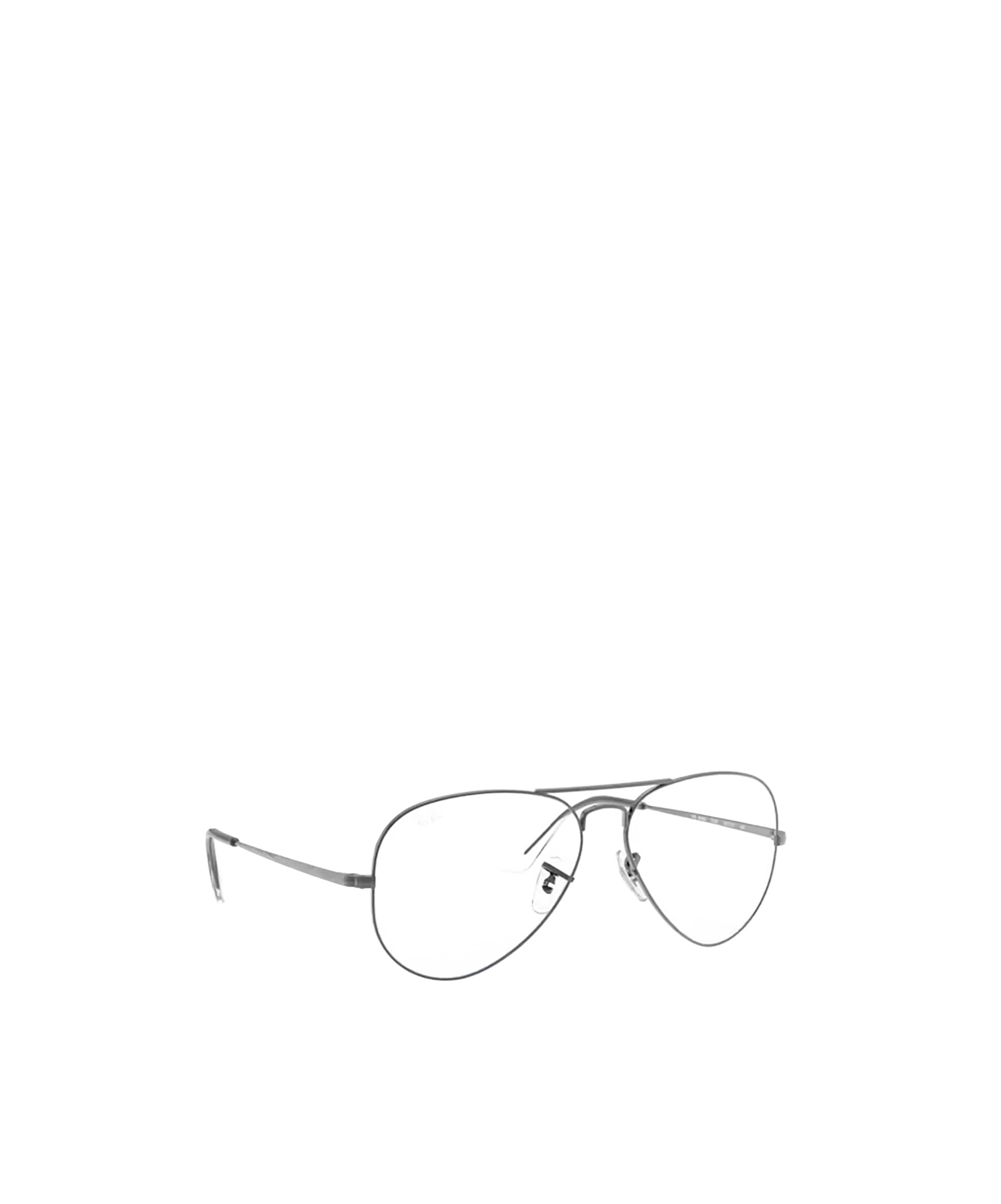 Ray Ban Geometric Frame Plain Mirror In White