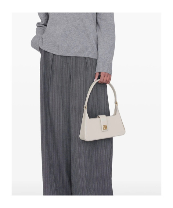 Shop Anine Bing Lou Shoulder Bag In White