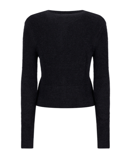 Patou Button-fastening Knitted Cardigan In Black