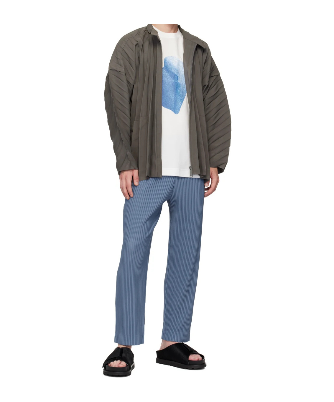 Issey Miyake Edge Casual Jacket In Black