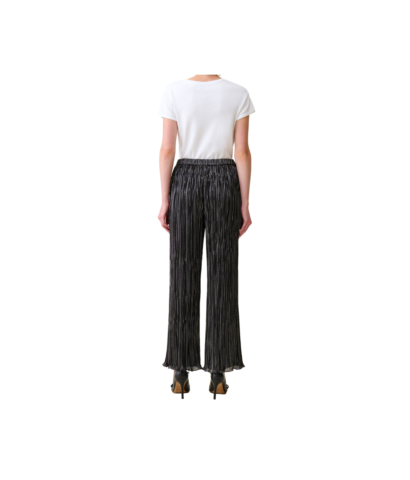Claudie Pierlot Elastic Waist Casual Pants In Black