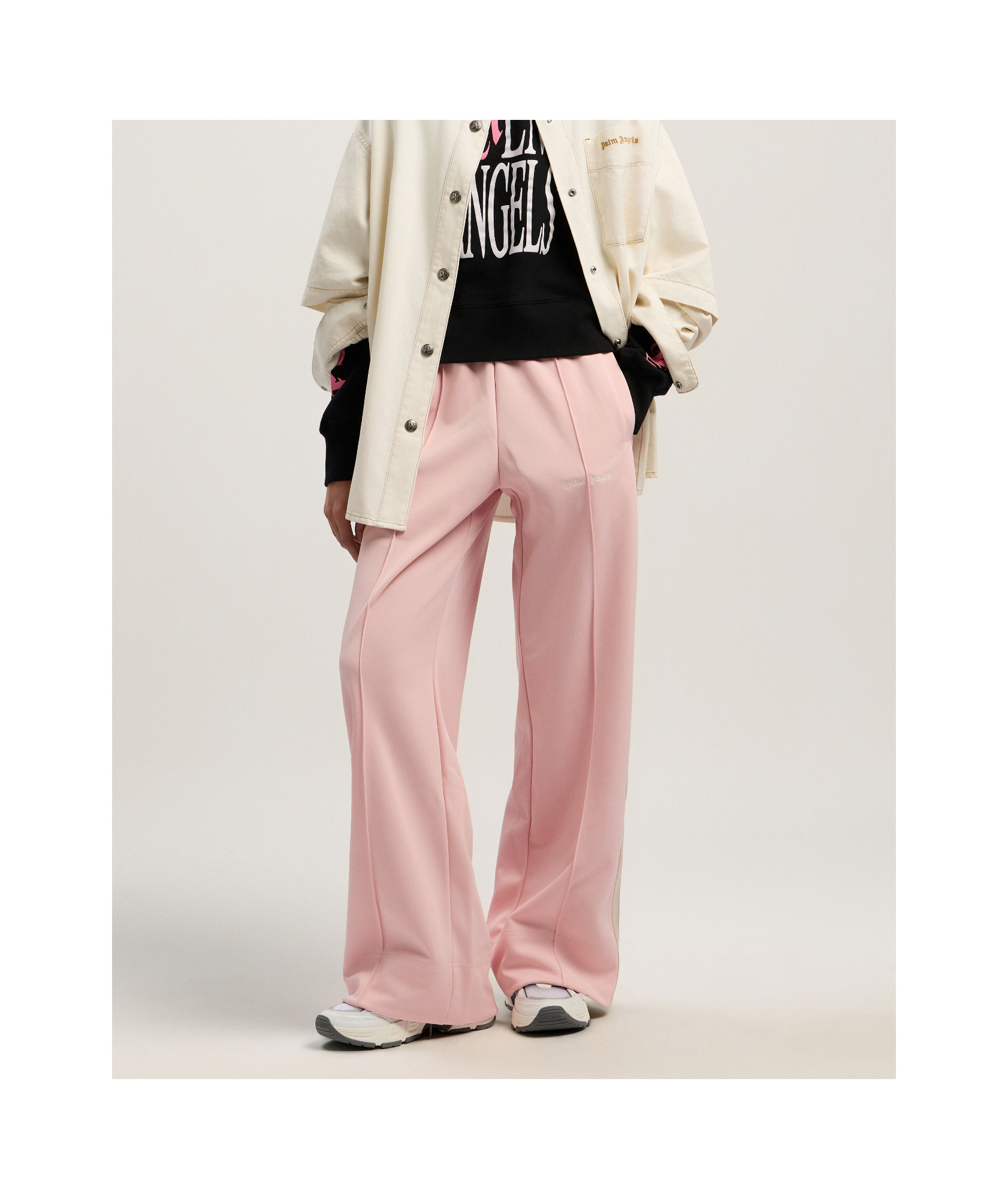 Palm Angels Straight Leg Trousers In Pink