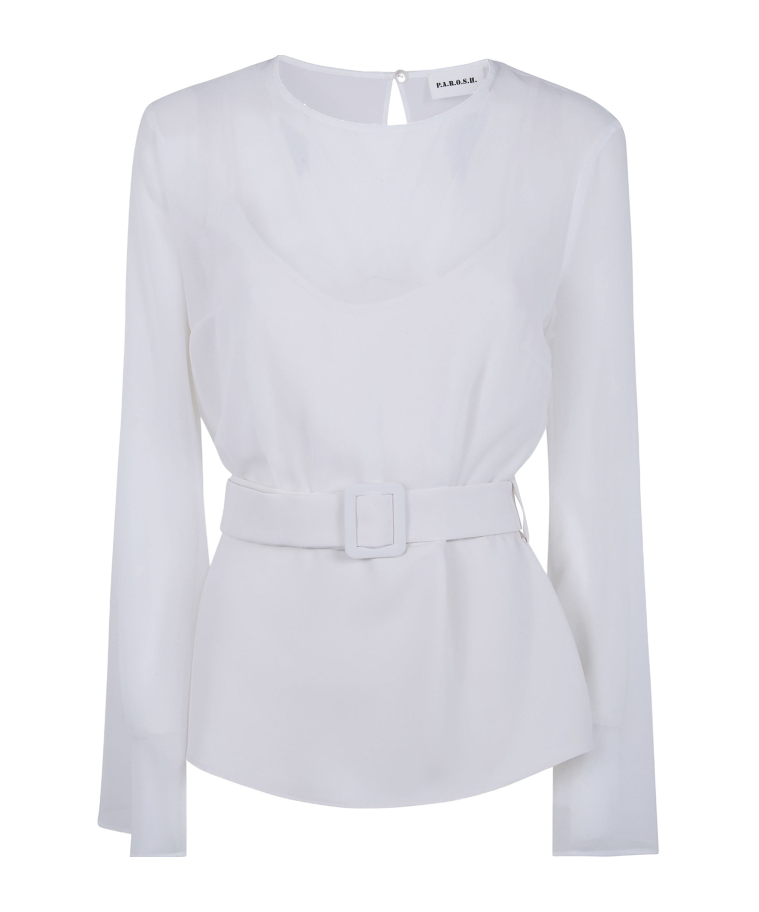 P.a.r.o.s.h Crew Neck Shirt In White