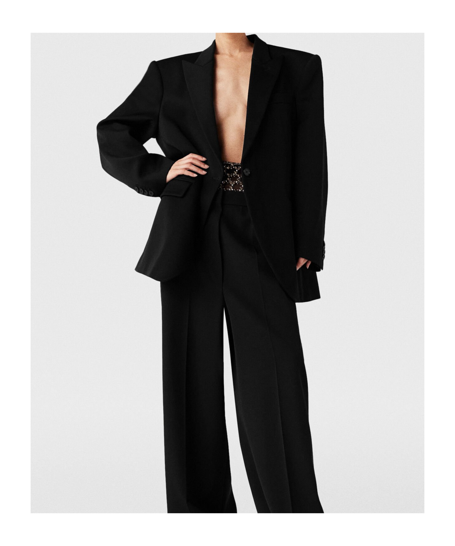 Stella Mccartney Single-breasted Blazer In Black