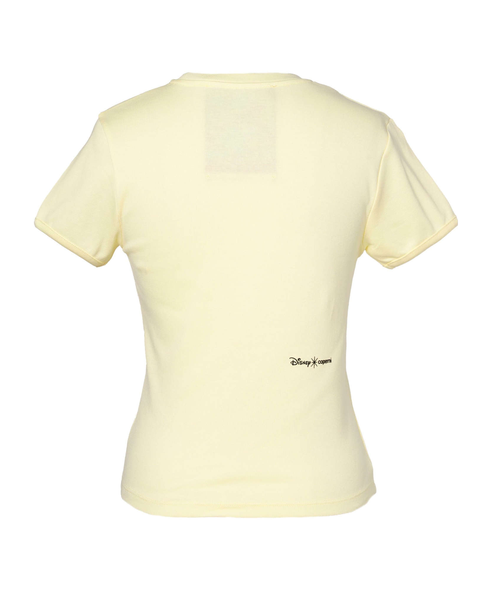 Coperni Fitted T-shirt With Playful Graphic And Round Neckline In Nude