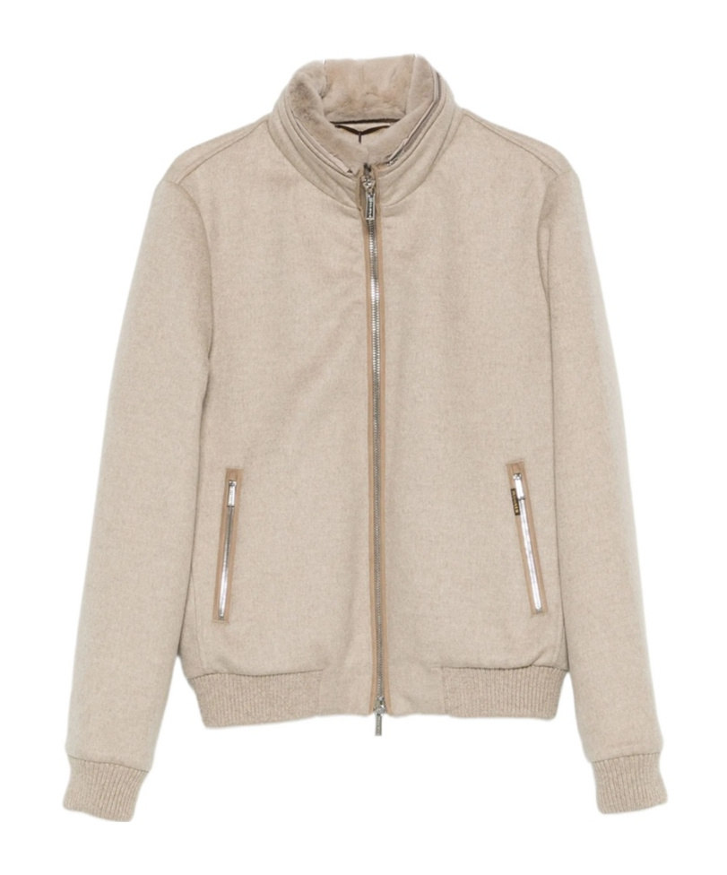 Moorer Cashmere Zip-up Jacket In Multi