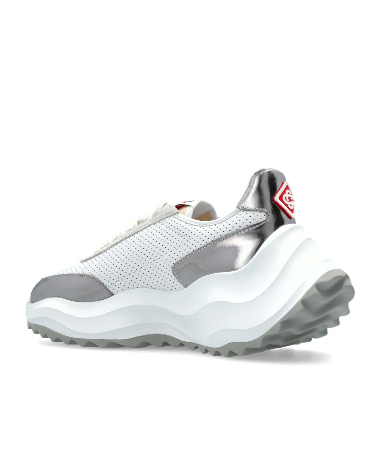 Shop Casablanca Laced Sneakers In White