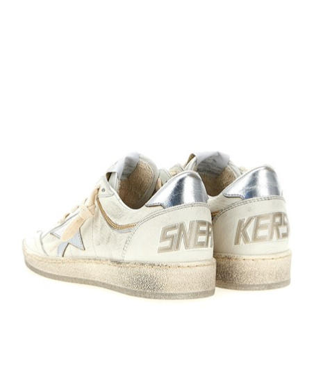 Golden Goose Star Detail Sneakers With Contrast Heel In White