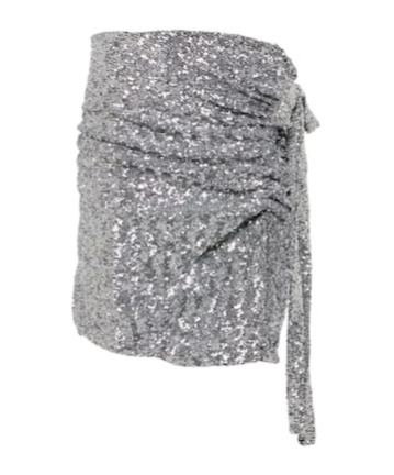 Rabanne Sequined Miniskirt In Animal Print