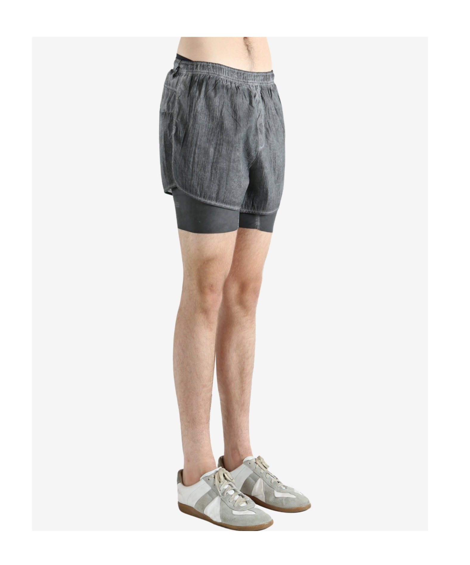 Satisfy Elastic Waist Shorts In Black