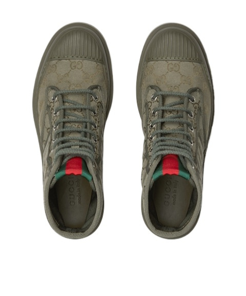 Gucci Men's Lug-sole Boot In Green