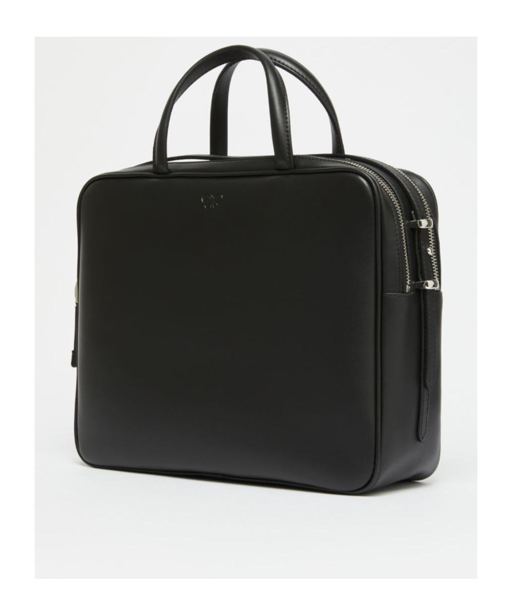 Weekend Max Mara Large Zipper Shoulder Bag In Black