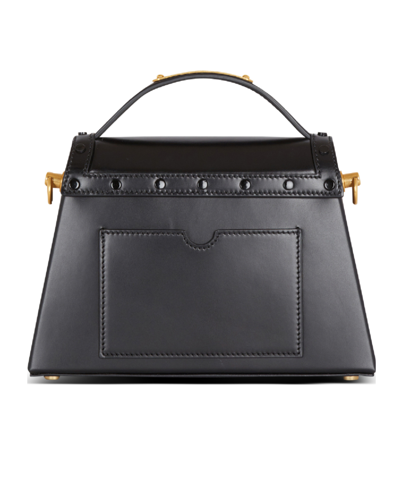 Balmain Small B-buzz Dynasty Leather Shoulder Bag In Black