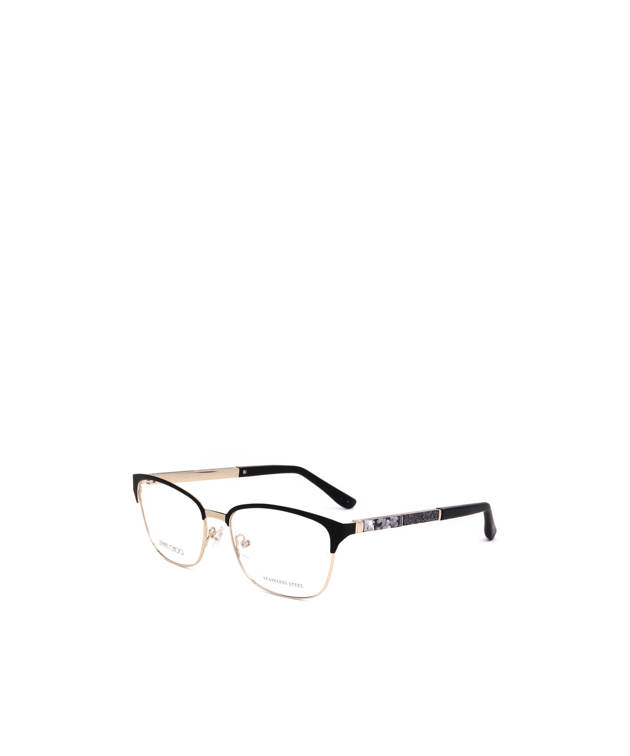 Jimmy Choo Eyewear Rectangle Frame Glasses In White