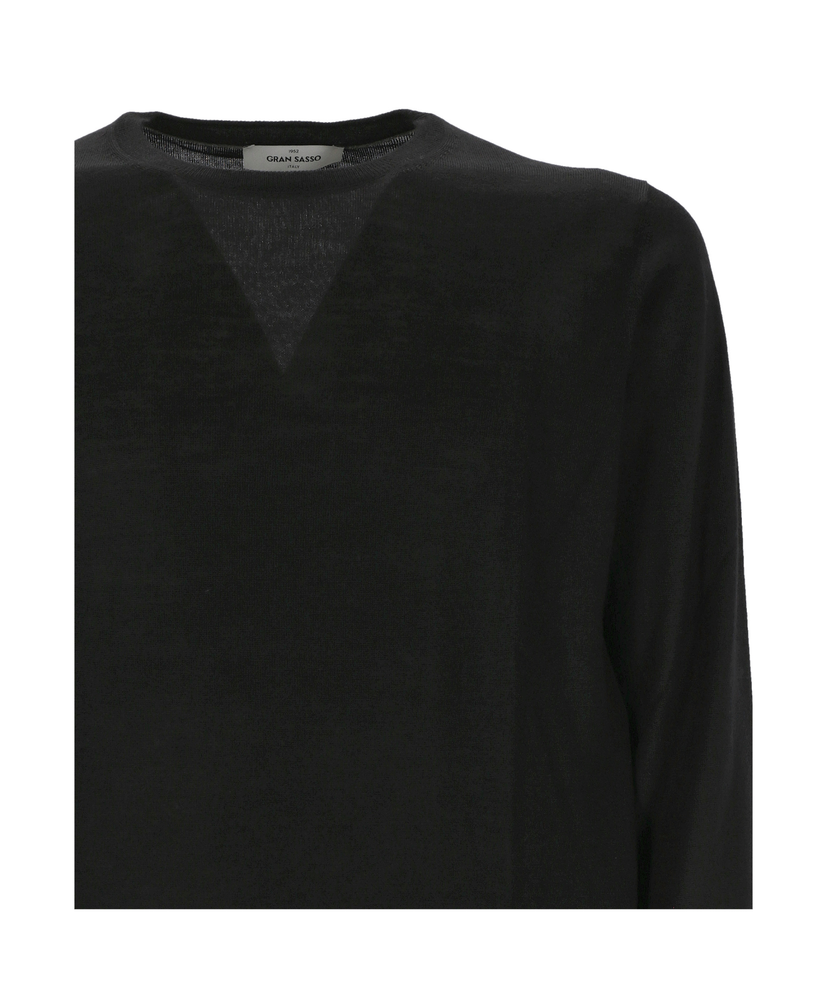 Gran Sasso Cashmere-silk Sweater In Black