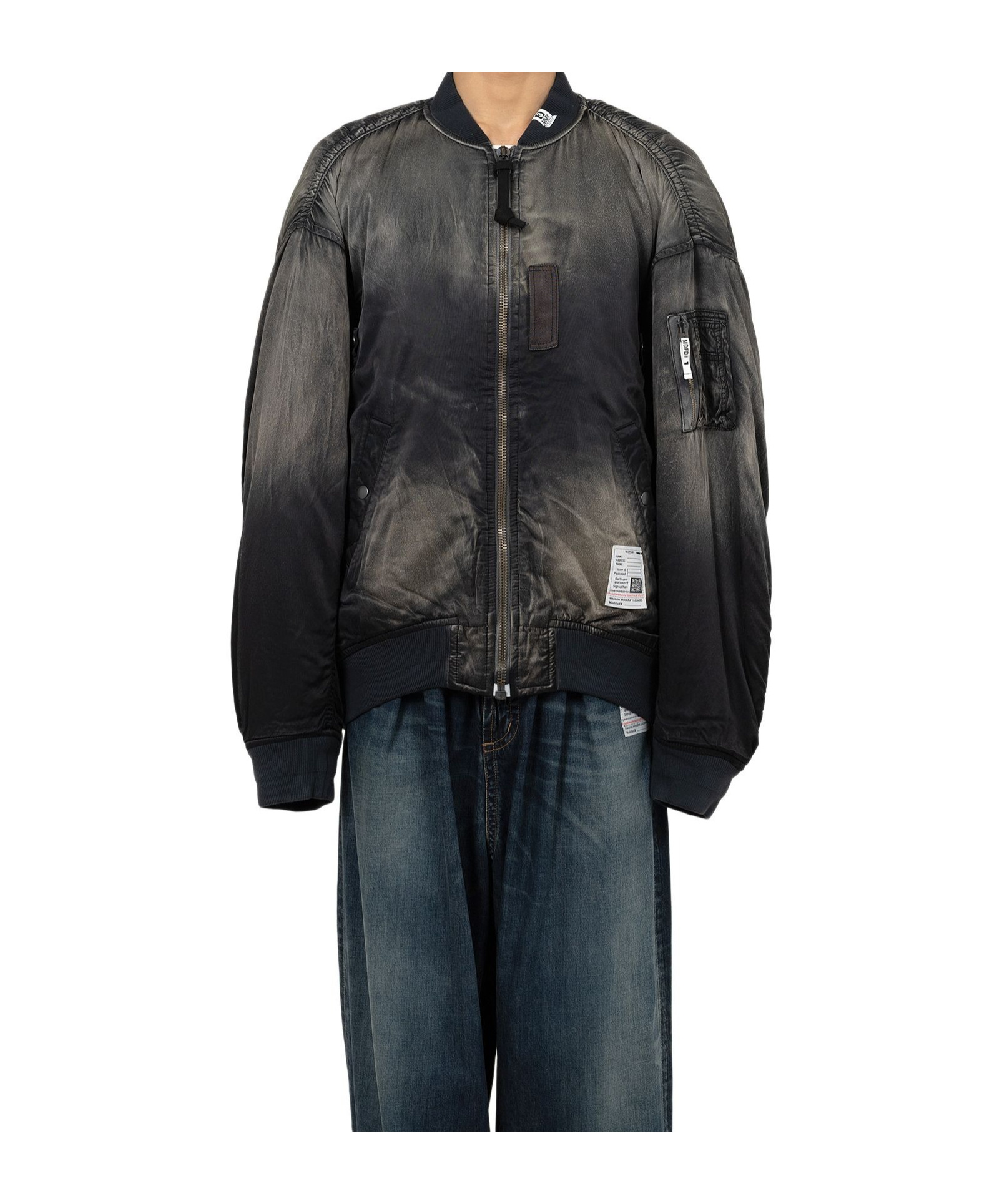 Miharayasuhiro Aged Flight Jacket In Black