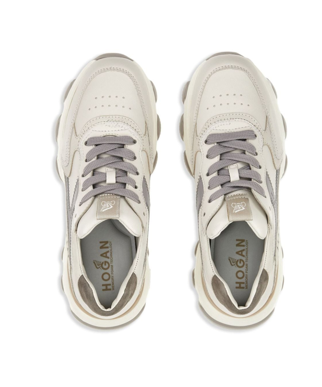 Hogan Hyperactive Lace-up Sneakers In White