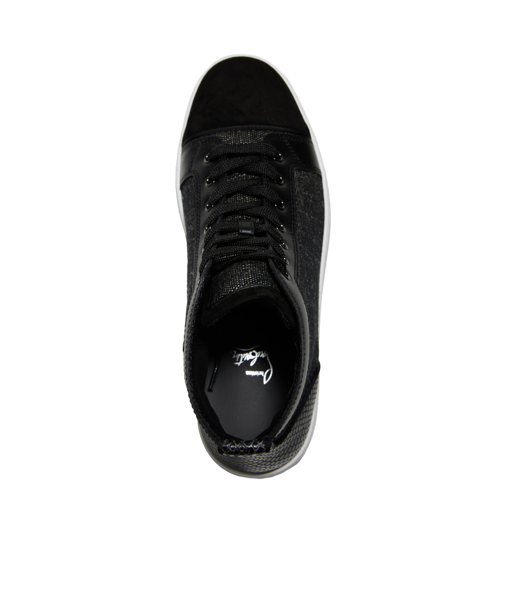 Christian Louboutin Louis High-top Sneakers In Black