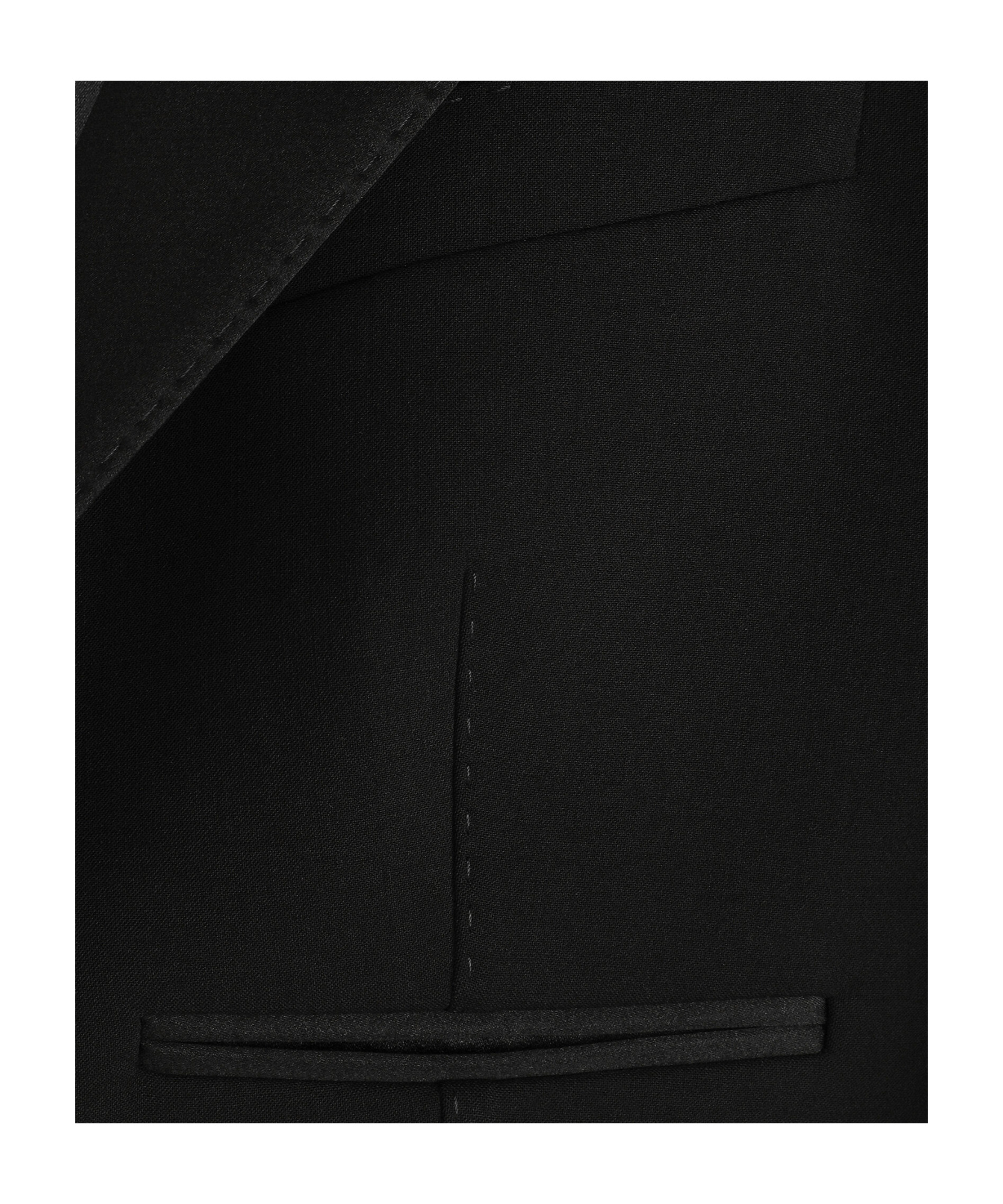 Dolce & Gabbana Virgin Wool Blazer With Satin Profiles In Black