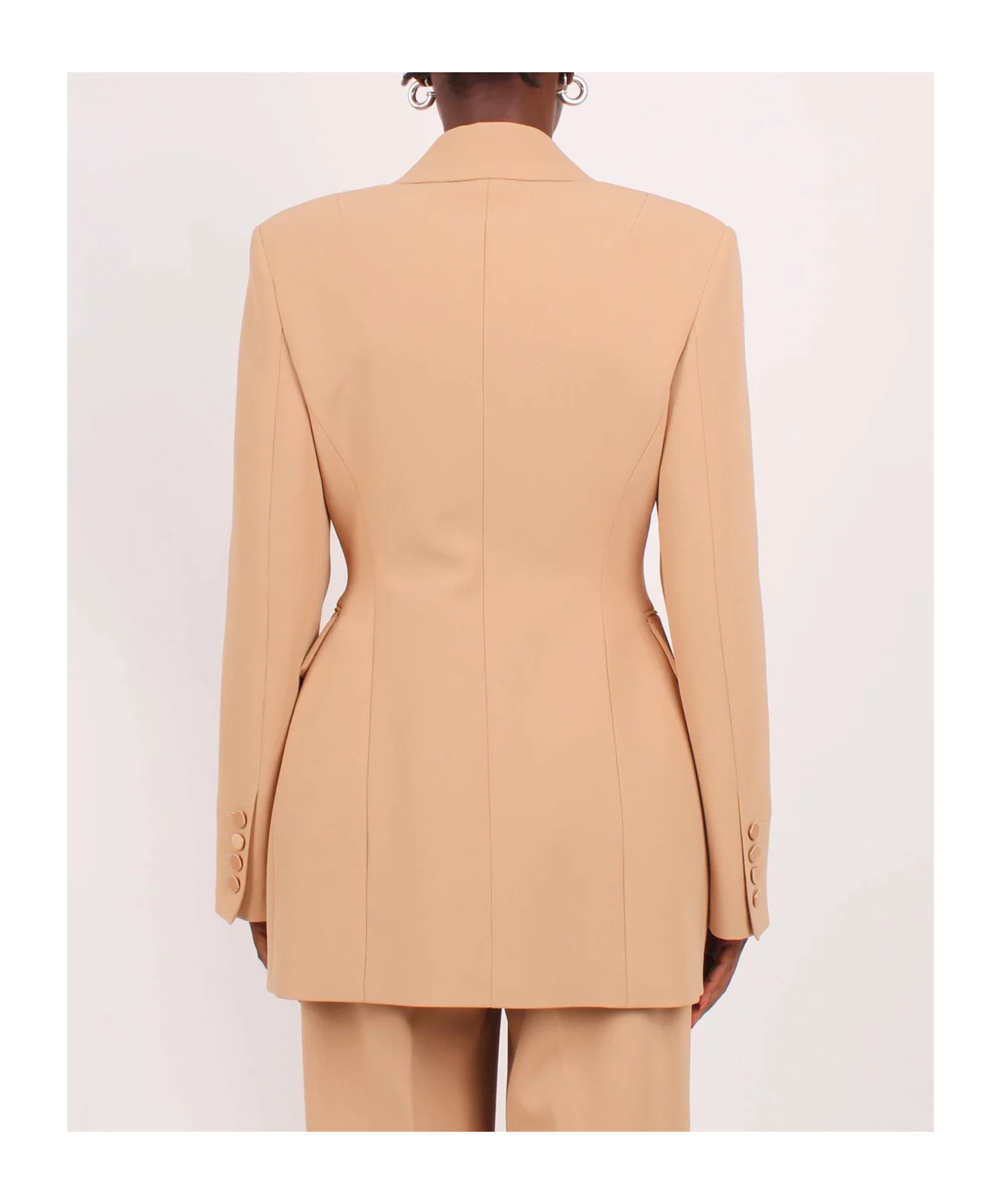 Ermanno Scervino Single-breasted Jacket In Nude