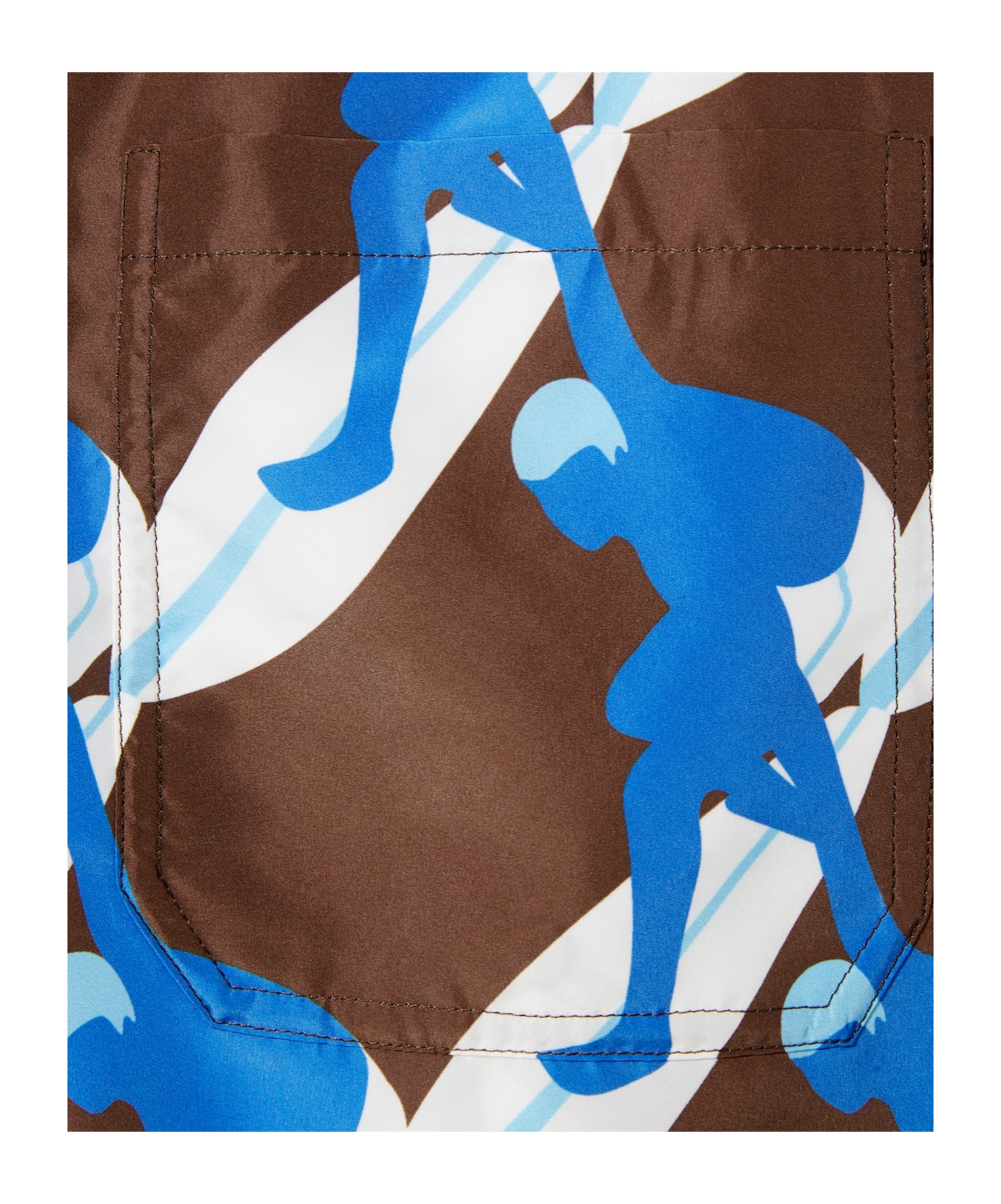 Gucci Printed Swim Shorts In Blue