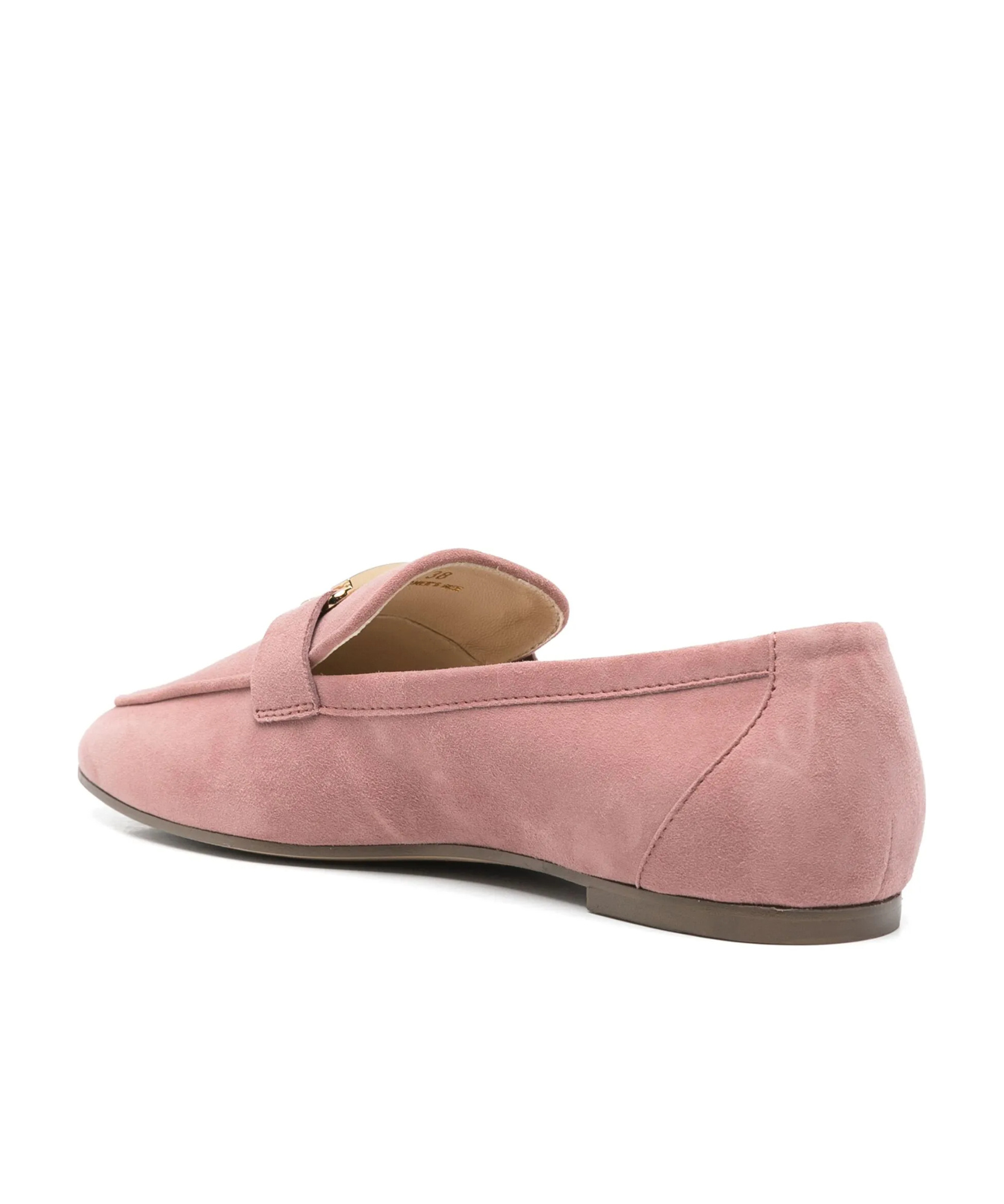 Tod's Round Head Loafer Shoes In Pink