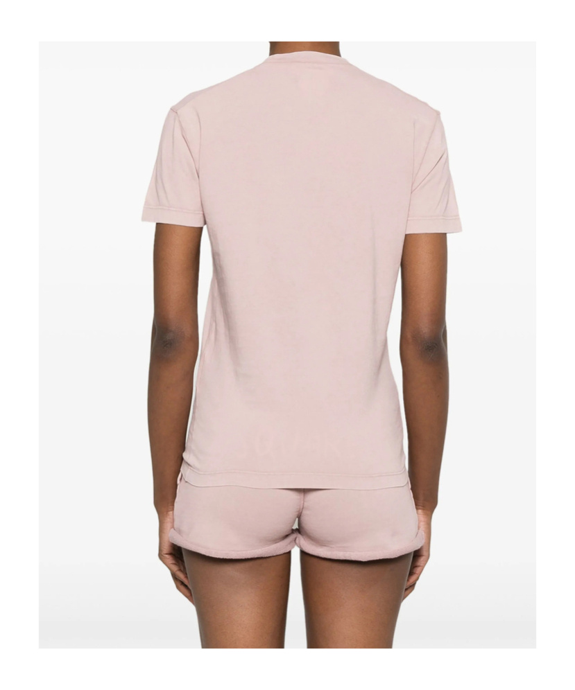 Dsquared2 Logo-print T-shirt In Pink