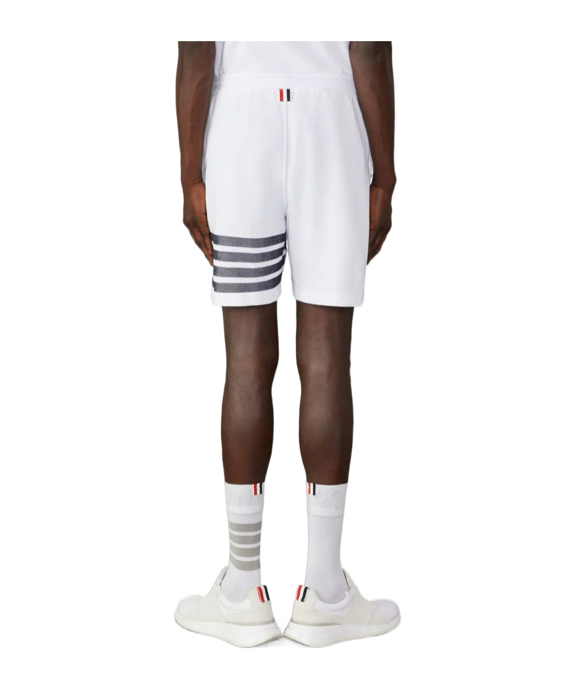 Thom Browne 4-bar Stripes Shorts In White